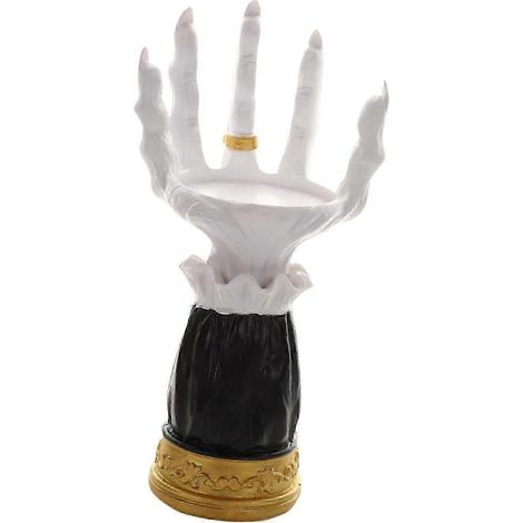Sculpture de main de sorcière, décoration de fête, résistante à l'usure, cadeau idéal, bougeoir en résine pour Halloween, porte-bougie pour bureau ou chambre. (1/5)