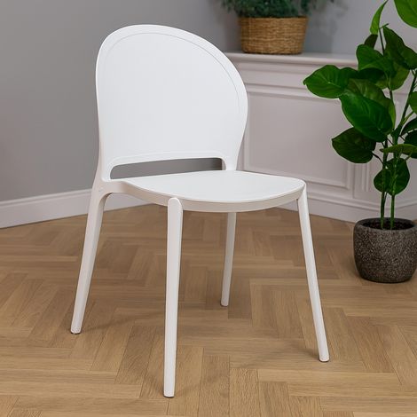 SEDIA INES 54X48XH81CM BIANCA. (1/5)