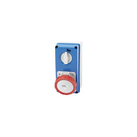 Presa interbloccata IP67 3P+T 16A.