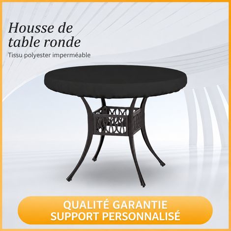 Housse de table ronde de jardin en tissu Oxford 210D gris 10410cm gris 104 180 g – Livraison gratuite (1/5)