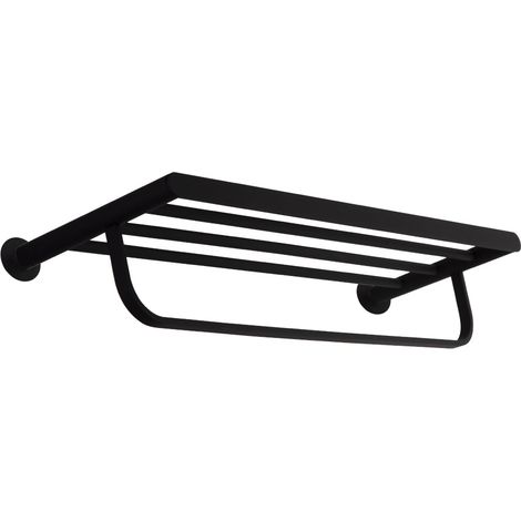 Toallero de Pared para Baño de 646mm Inox Negro Mate (1/2)