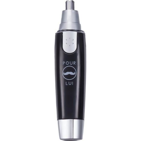 Paris Prix – Tondeuse multifonction coupe poils nez et oreilles – Alimentation 1 pile AA – Tête rotative pour coupe précise – Design ergonomique 13cm noir (1/3)