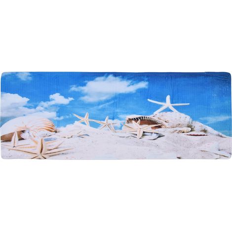 Tapis d'entrée antidérapant doux pour salle de bain, cuisine, salon - 50x80 cm (1/5)