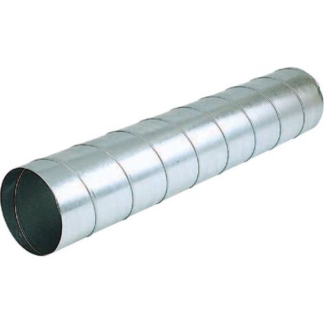 Atlantic – Conduit rigide galva 3m d200 523776 – Gaine VMC diamètre 200mm – Pour installations en milieu humide – Résistance à la corrosion