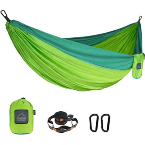 Hamac extérieur en nylon parapluie tissu anti-renversement champ installation rapide camping balançoire hamac portant 300 kg-