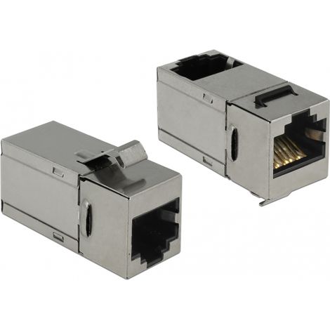 Delock Conector RJ45 para el mÃ³dulo Keystone  Conector RJ45 Cat.6 90Â°