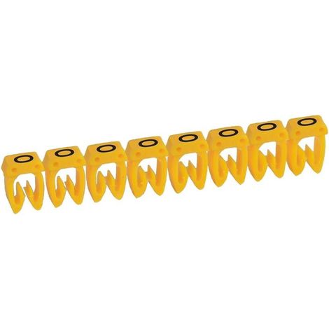 038314 Legrand - Boite De 300 Repères Cab 3 Pour Fils 0,5mm² à 1,5mm² - Marquage Lettre O (1/2)