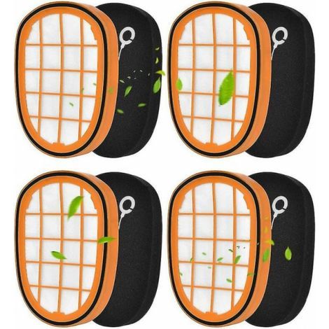 Lote de 4 filtros para FC6812 Philips Speedpro Max Aqua portátil 6814 6823 6827 6908 (1/5)