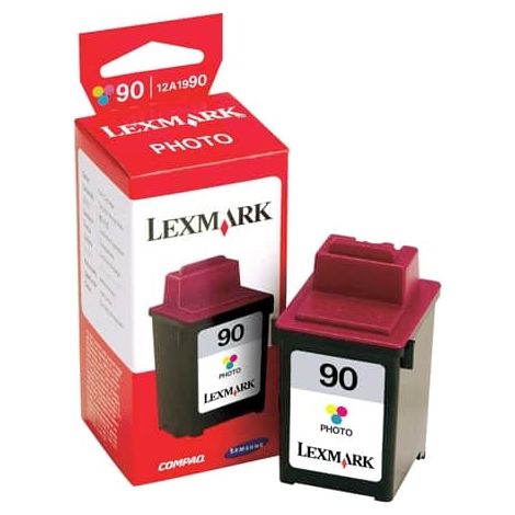 Lexmark - lexmark 12a1990e photo cartridge no. 90 - 12a1990e - 0734646132602
