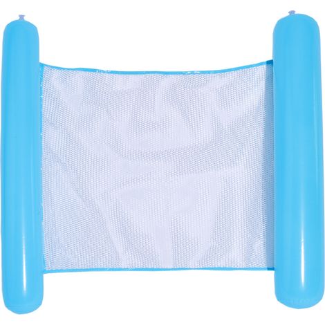 Wasserspiel-Liegestuhl, Schwimmbett-Sofa, aufblasbarer Schwimmkreis für Erwachsene (Pumpe inklusive)