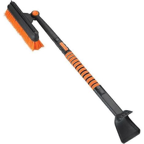 Brosse à neige 3 en 1 avec grattoir à glace pour pare-brise de voiture, SUV et camions brosse de nettoyage à neige extensible et robuste avec raclette et balai. (1/5)