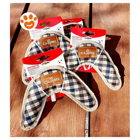 Camon Dog “Squeak & Tug” Boomerang - Camon Dog “Squeak & Tug” Boomerang - Confezione da 1 pezzo