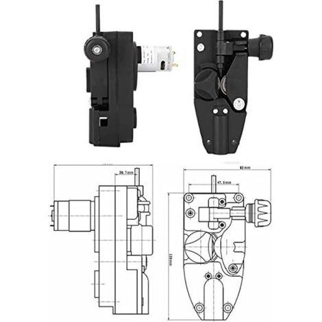 Moteur d'alimentation de fil de soudeur MIG 24V 10W – Pour fils 0,6-1,0 mm – Vitesse 2-13 m/min – Compact et silencieux (1/5)