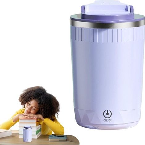 Tazas mezcladoras automáticas - taza mezcladora eléctrica recargable  Tazas de café portátiles para viajes de negocios y uso doméstico, 380 ml (1/5)