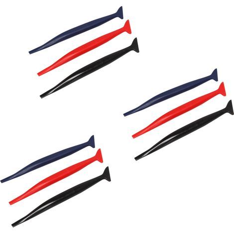 3X Pelliculage Flexible Micro- Raclette Courbe Fente Tint Tool Set 3 in 1 avec Une DuretÉ DiffÉRente pour L'Installation Wraps Des VÉHicules et Des (1/2)