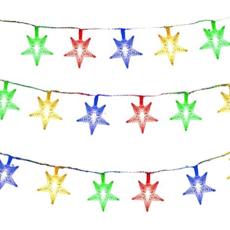 Guirlande Lumineuse Etoilée - 100 LED - 10 M - Étanche IP44 - Intérieur Extérieur - 1 Pièce (1/5)