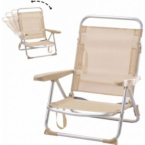 Pack 2 Sillas Playa Plegable y Convertible (1/5)