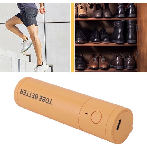Kabelloser Schuh-Deodorant Typ C mit Ultra-Sauerstoff-Technologie, tragbar und multifunktional für Gepäck, Sporttaschen und Autos – 85 g, gelbes ABS (1/5)
