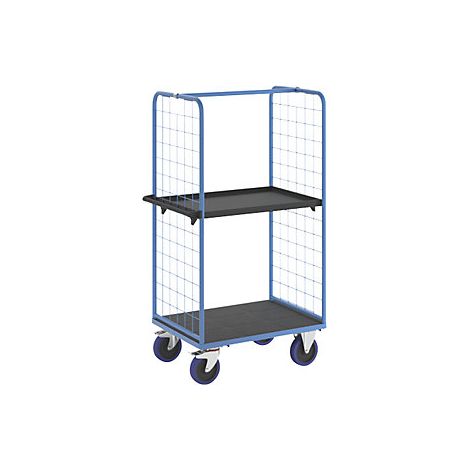 eurokraft pro  Carrello a ripiani  con sponda a griglia su 2 (1/3)