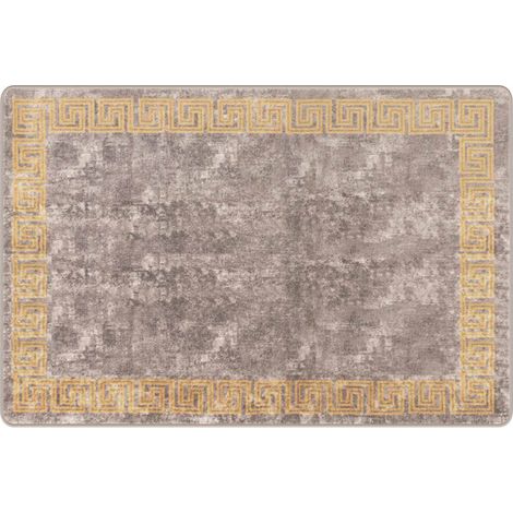 Pasillo de alfombra MARSA Gris 100 x 150 cm Poliéster y PVC vidaXL