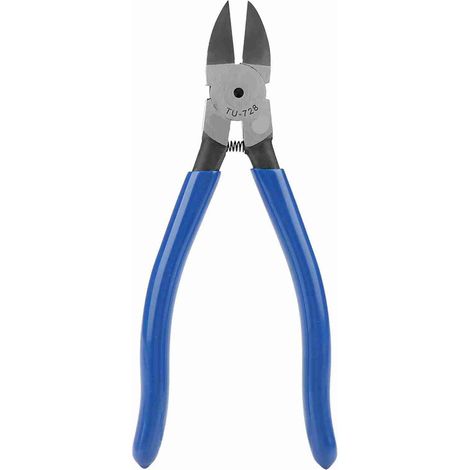 Pince coupante diagonale bleue pour câbles et fils (1/5)