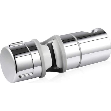Auswechselbarer Handbrausenhalter, Brausekopfhalter, verstellbarer Durchmesser, verchromtes ABS (grau) (1/5)