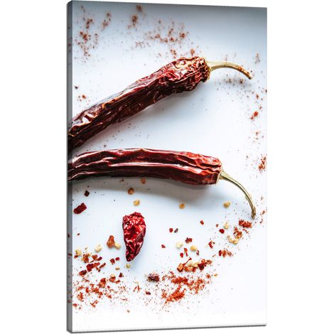 Peppers' Kitchen Leinwanddruck 60x100 cm