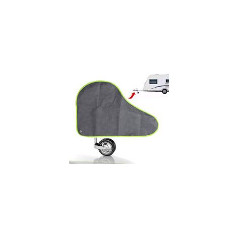 Gris Housse de Timon remorques, Housse de Protection pour caravanes et remorques Attelage Universelle Couverture de remorquage Housse pour Tête d'attelage de Caravane Remorque