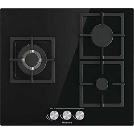 Hisense GG633B - Encimera De Gas 3 Zonas Coccion Ancho 60 Cm (1/5)