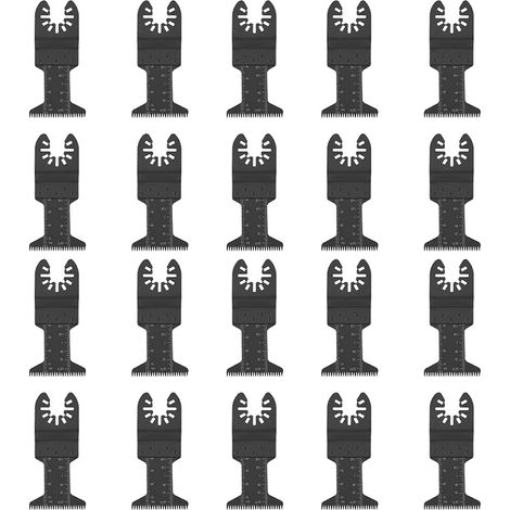 20 Pièces 44mm Lames de Scie Oscillante en Acier à Haute Teneur en Carbone Lames D'outil Oscillantes Universelles Lames Multi-outils pour Bois Plastique Métal Mou (1/5)