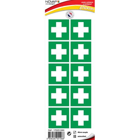 Planche 10 Pictogrammes 40X40mm - Centre de soins - 4251066