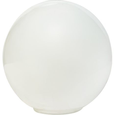 Tibelec – Abat-jour en verre opale blanc – Forme globe – Diamètre 120 mm – Pour luminaires suspendus et lampes de table