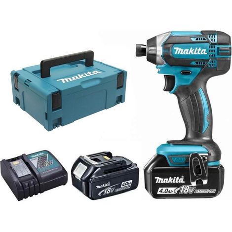 Avvitatore a impulsi MAKITA 18 V Li-Ion 4,0 Ah 165 Nm - 2 batterie, caricabatteria, valigetta - DTD152RMJ