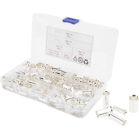 200 pièces embouts de câble électrique 2-8 AWG, bornes en cuivre pour amplificateurs auto et appareils électroménagers (1/5)