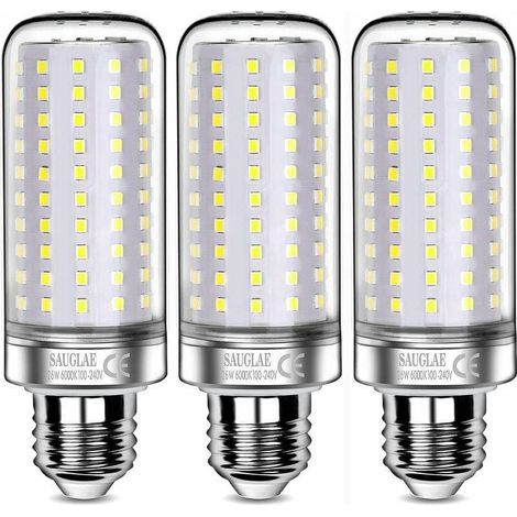 26-W-LED-Lampen, entspricht einer 200-W-Glühbirne, 3000 lm, 6000 K Kaltweiß, E27-Edison-Schraubfassung, 3 Stück [Energieklasse E] (1/5)