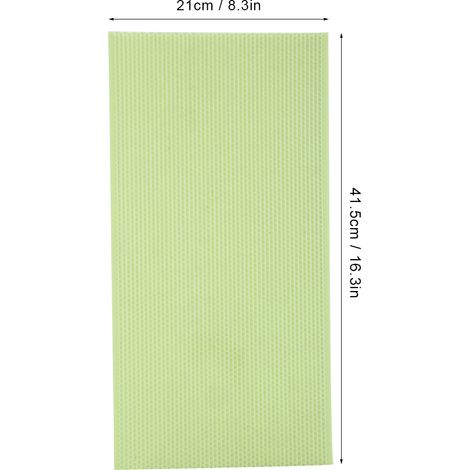[Accessorio per apicoltura] + Fondo per arnia in cera d'api in plastica verde, dimensioni 41,5x21 cm, quantità 10 pezzi (1/4)