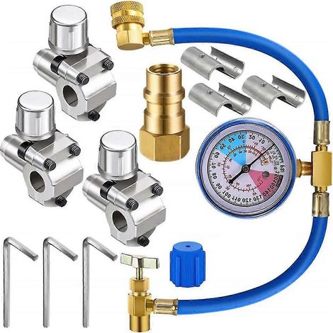 Kit de robinet de perçage de type U pour tuyau de réfrigérant Bpv31 avec manomètre (1/5)