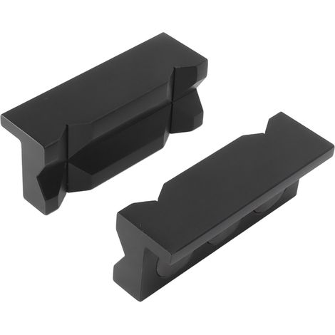 1 paire de protège-mâchoires d'étau en alliage d'aluminium haute résistance, noir (1/5)