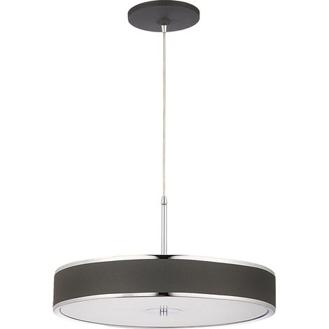 Lampadario moderno tondo grafite Ø48cm 5xE14 Jupiter Jazz