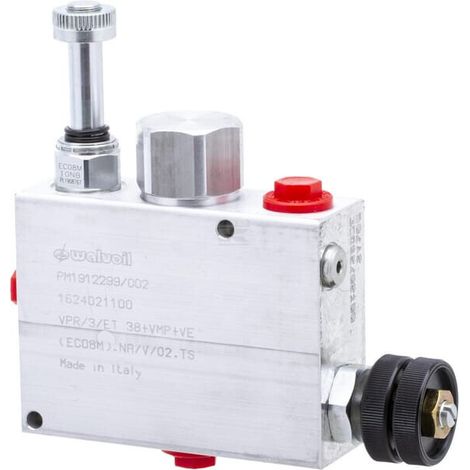 Valvola di regolazione di flusso in acciaio a 3 vie valve VE-A-06-NA3/8 WALVOIL VPR3ET05003 (1/5)