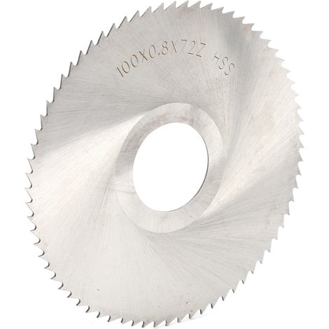 Disque de coupe 100 x 0,8 mm à 72 dents en acier rapide pour scies circulaires en acier, aluminium, fer, bois et plastique (1/5)
