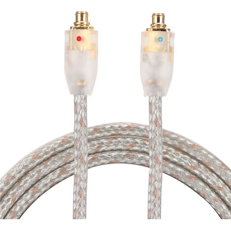 Geflochtenes Kopfhörerkabel, kompatibel mit den Modellen SE215, SE425, SE535, SE846 und UE900 (transparent, ohne Mikrofon). (1/5)