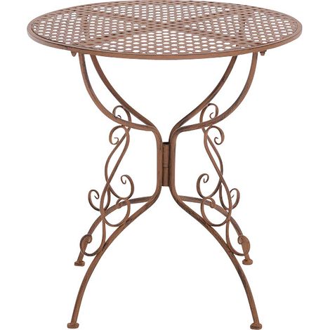 Mesa jardin  Amanda  Ø 70 cm Marrón antiguo