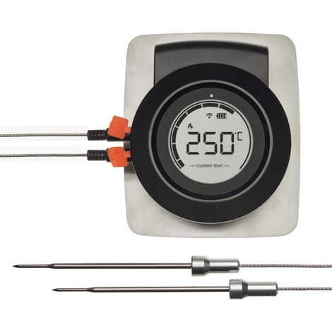 TFA DOSTMANN 14.1513.01 TERMO ALARMA PARA BARBACOA, SENSOR CON CABLE, APLICACIÓN GRATUITA, MONITOREO DE TEMPERATURA (1/5)