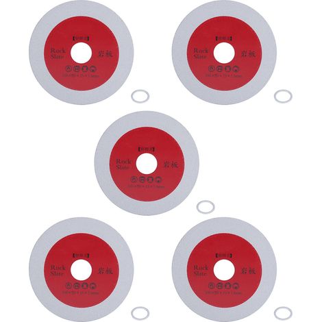 Disque diamant 5 pièces 100x20x15x1,6mm pour carrelage céramique, fente et nettoyage, outil de découpe (1/5)
