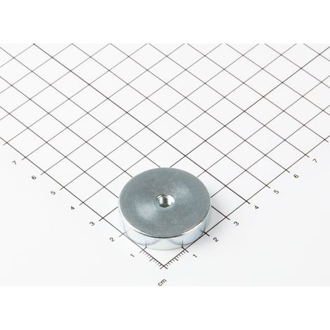 Magna-C Neodym Flachgreifer Ø32x7mm mit Innengewinde (1/5)