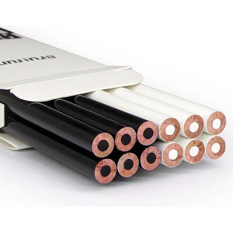Set da 12 pezzi di matite colorate bianche e nere, matite da cucito cancellabili, pennarelli per tessuti chiari e scuri per cucito e quilting. (1/5)