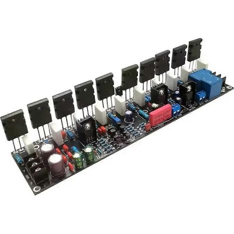 Carte d'amplification audio monocanal 500 W 2SC5200+2SA1943 20 V-90 V Module d'amplification audio Hi-Fi (1/5)
