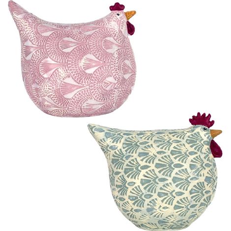 Signes Grimalt Figures de figure animale  Figure poulets 2 unités Animaux multicolores 10x13x12cm 25414