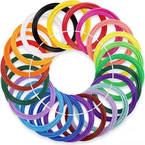Recharges de Filament pour Stylo 3D 24 Couleurs 1,75 mm PLA Fils (1/5)